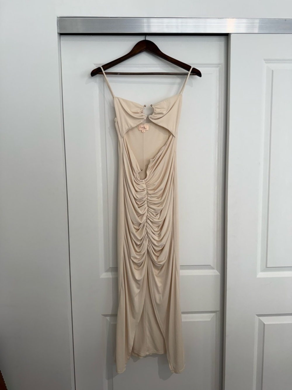 Camila Coelho Yasmeen Midi Dress in Beige Revolve